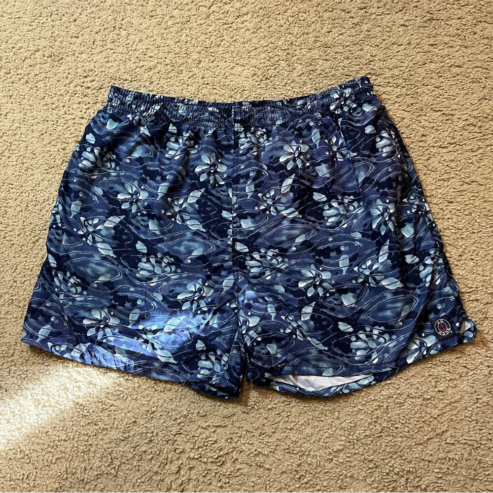 Men's XL J.G. Hook Swim Trunks Dark Navy Blue Mesh Lined Bathing Suit Summer